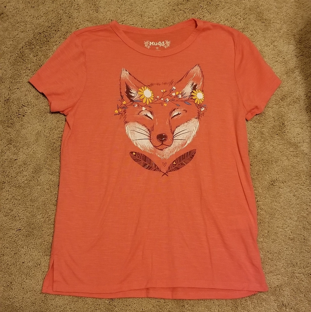 Girls size 10/12 tops: Mudd, red camel, Arizona - Picture 5 of 7